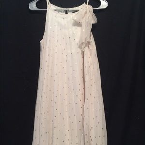 White and gold dress